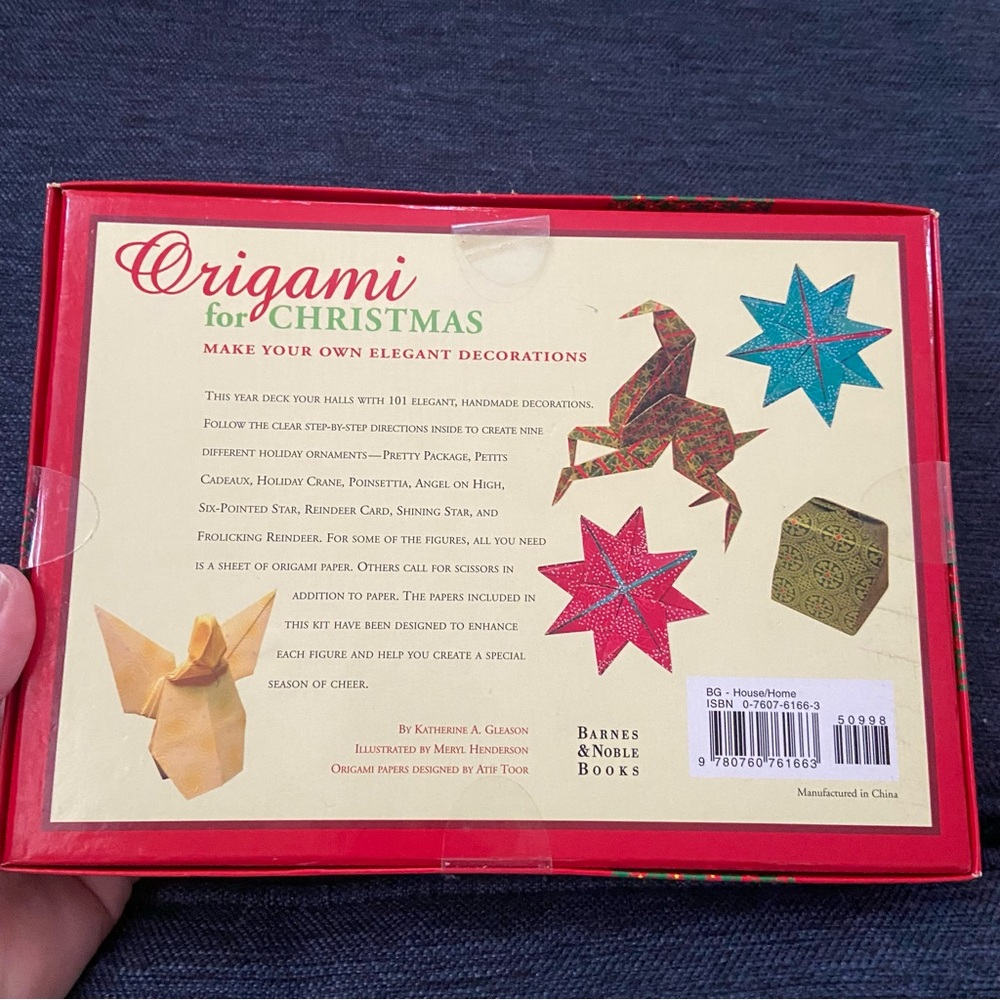 New sealed vintage Origami for Christmas Kit - Picture 2 of 2